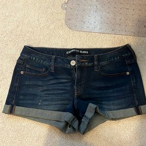 Express denim shorts